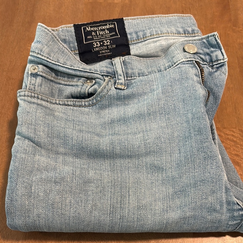 Abercrombie & Fitch Men’s  Langdon Slim Stretch denim